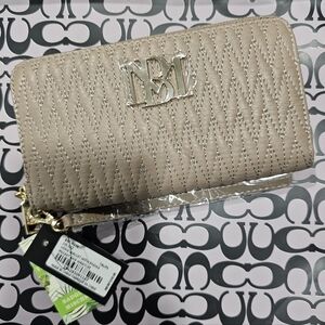 Badgley Mischka Long Wallet with Phone Pocket and Wristlet